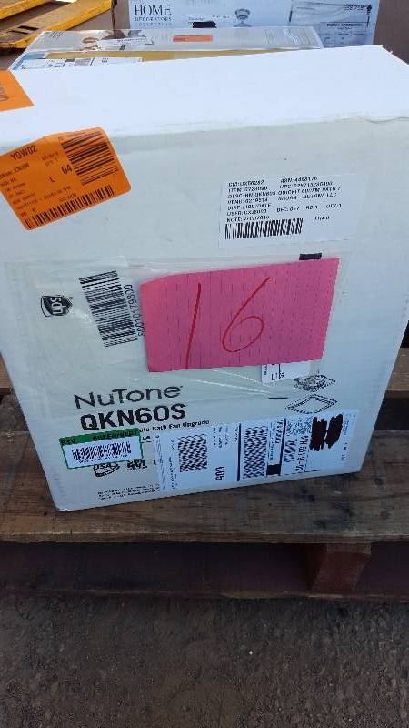 lot 16 image: NuTone Exhaust Fans QuicKit 60 CFM 2.5 Sones Bath Fan Upgrade Kit QKN60S New