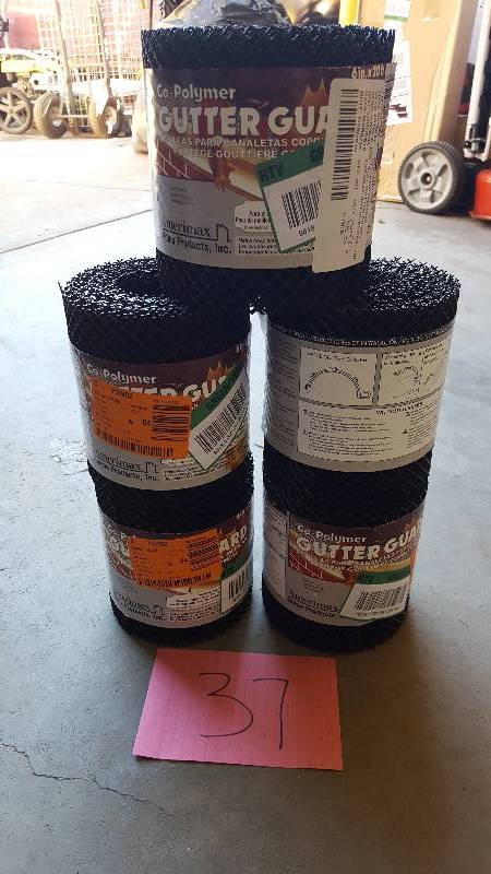 lot 37 image: Amerimax 85198 Plastic Gutter Guard - Pack of 5 New
