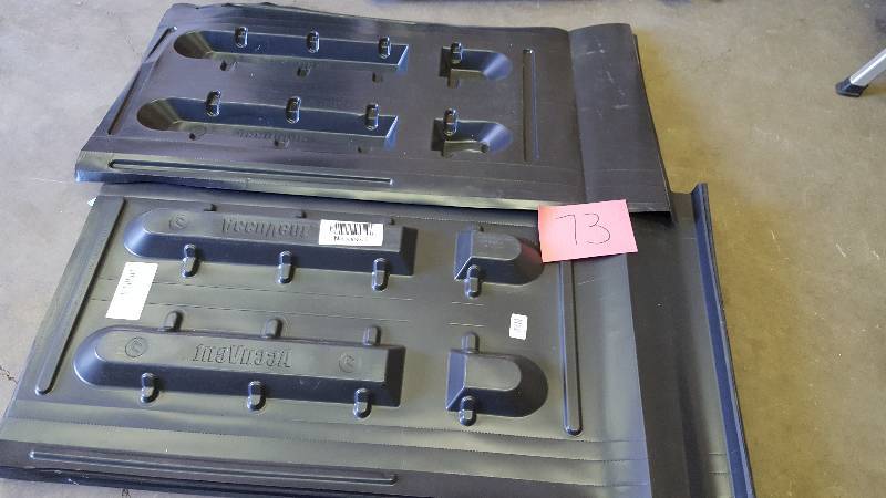lot 73 image: Amerimax Home Products 41 in. x 22 in. Accuvent Vinyl Attic Airway and Soffit Vent in Black - 80 Pack.