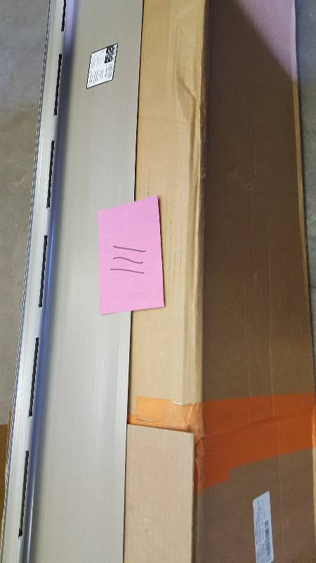 lot 111 image: Amerimax 4 ft. White Solid Gutter Cover - 24 Pack