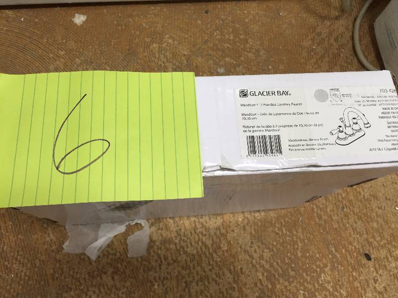 lot 6 image: Glacier Bay Mandouri 4 in Centerset Bathroom Faucet Bronze 67513W 6027H2 New