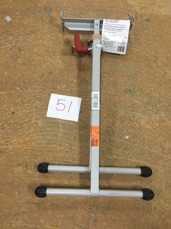 lot 51 image: HDX 43 in. Steel Roller Stand with Edge Guide Model # AC43