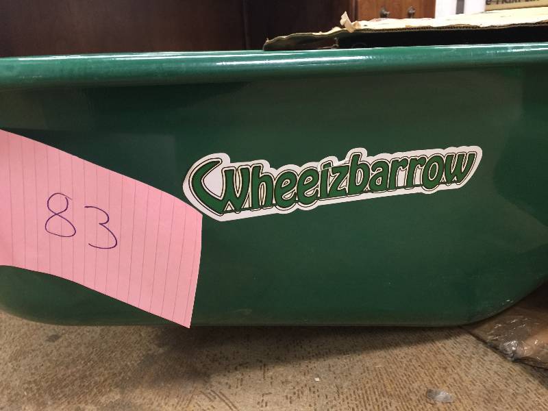 lot 83 image: Wheelzbarrow 6 cu. ft. Metal Wheelbarrow New