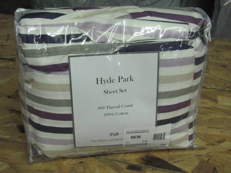 Hyde Park 300 Thread Count Full Cotton Sheet Set