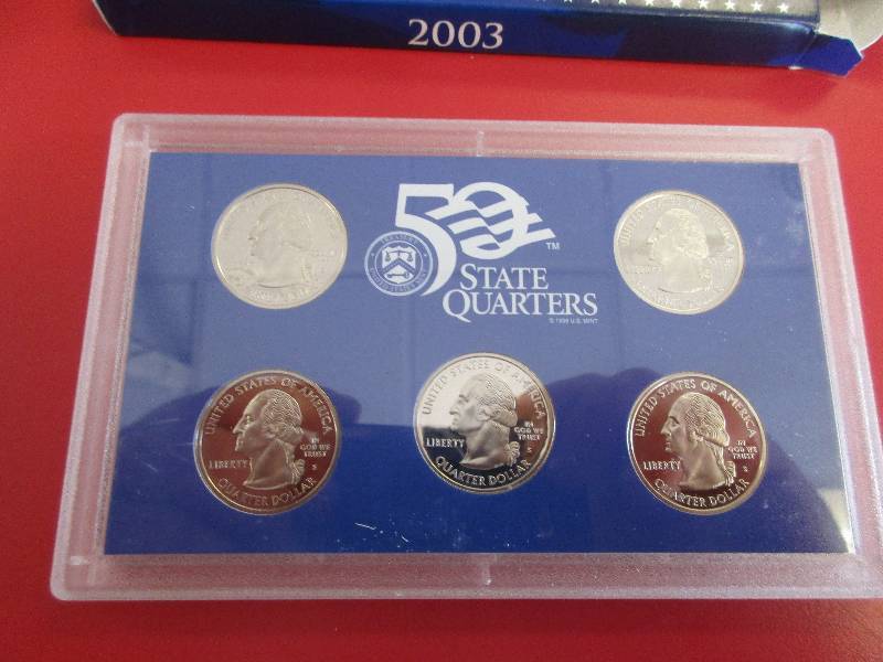 2003 US Mint 50 State Quarters Proof Set