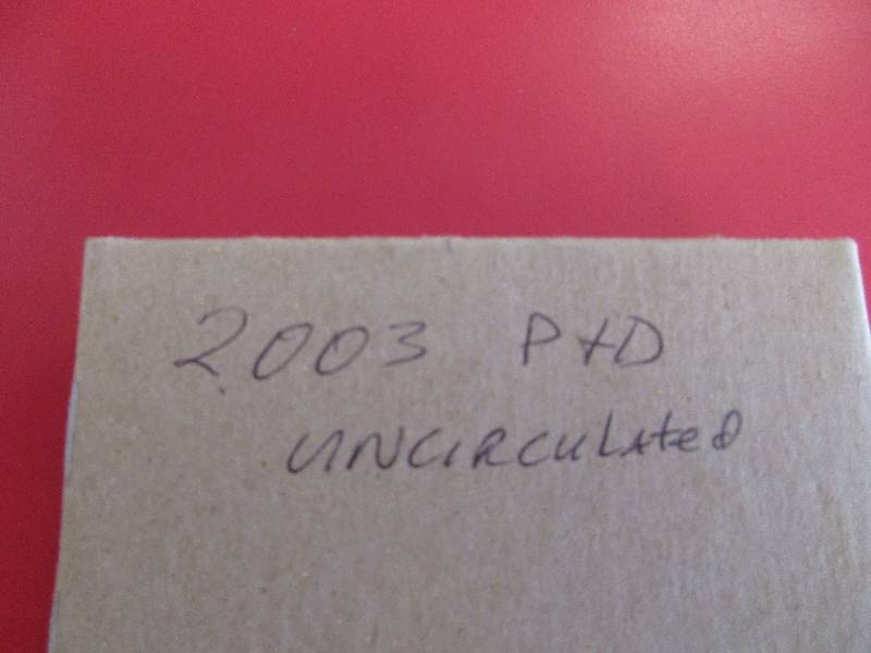 2003 US Mint Set Uncirculated P & D