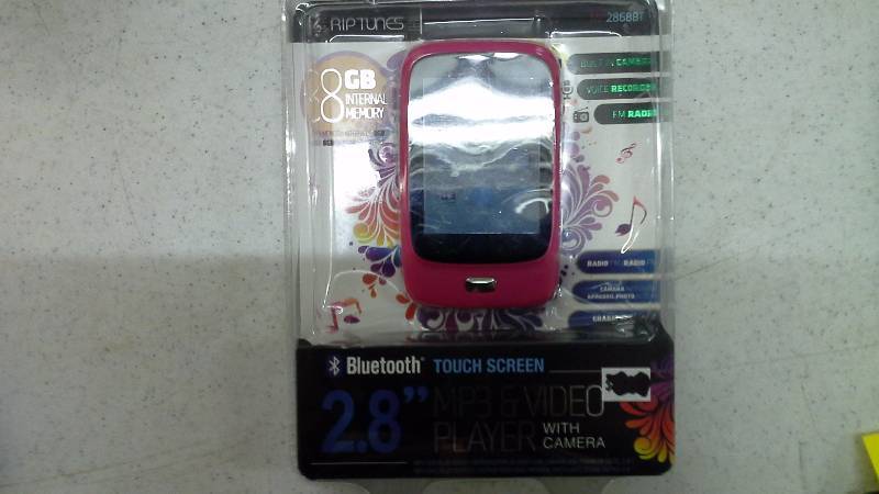 Riptunes 2.8 Bluetooth Touch Screen MP3 Player