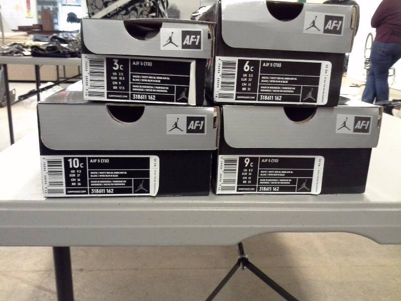 4 - Pairs of New Youth Size Jordans