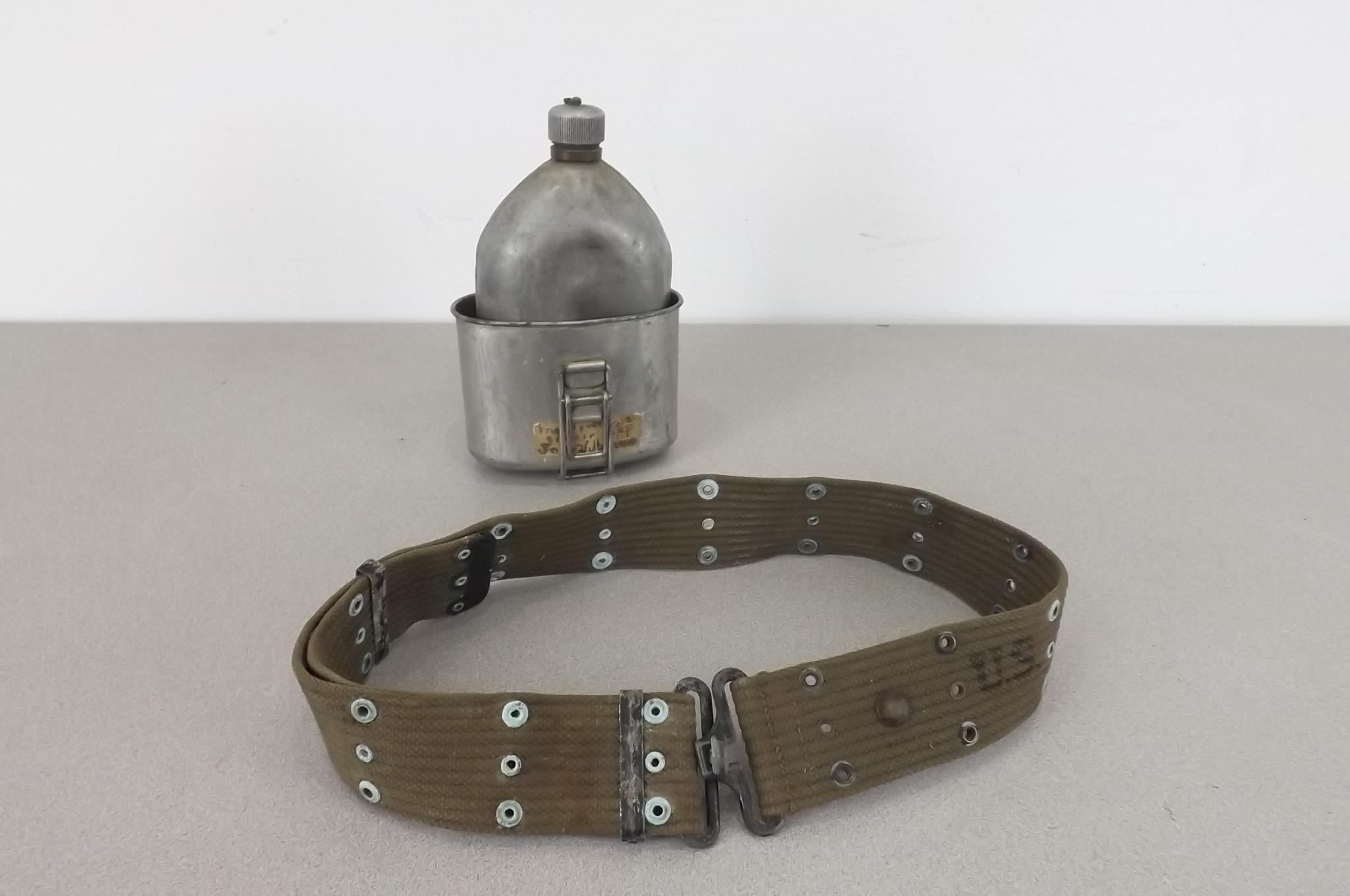 Personalized WWII POW Canteen and Belt