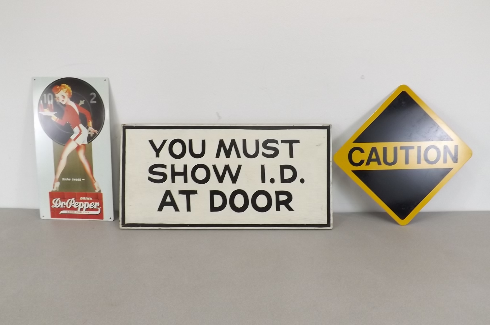 1 Wood and 2 Metal Signs