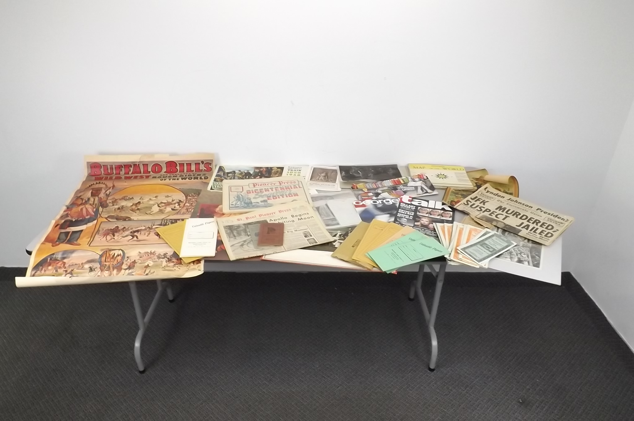Large Lot of Antique and Vintage Paper, Posters, Stocks, etc.