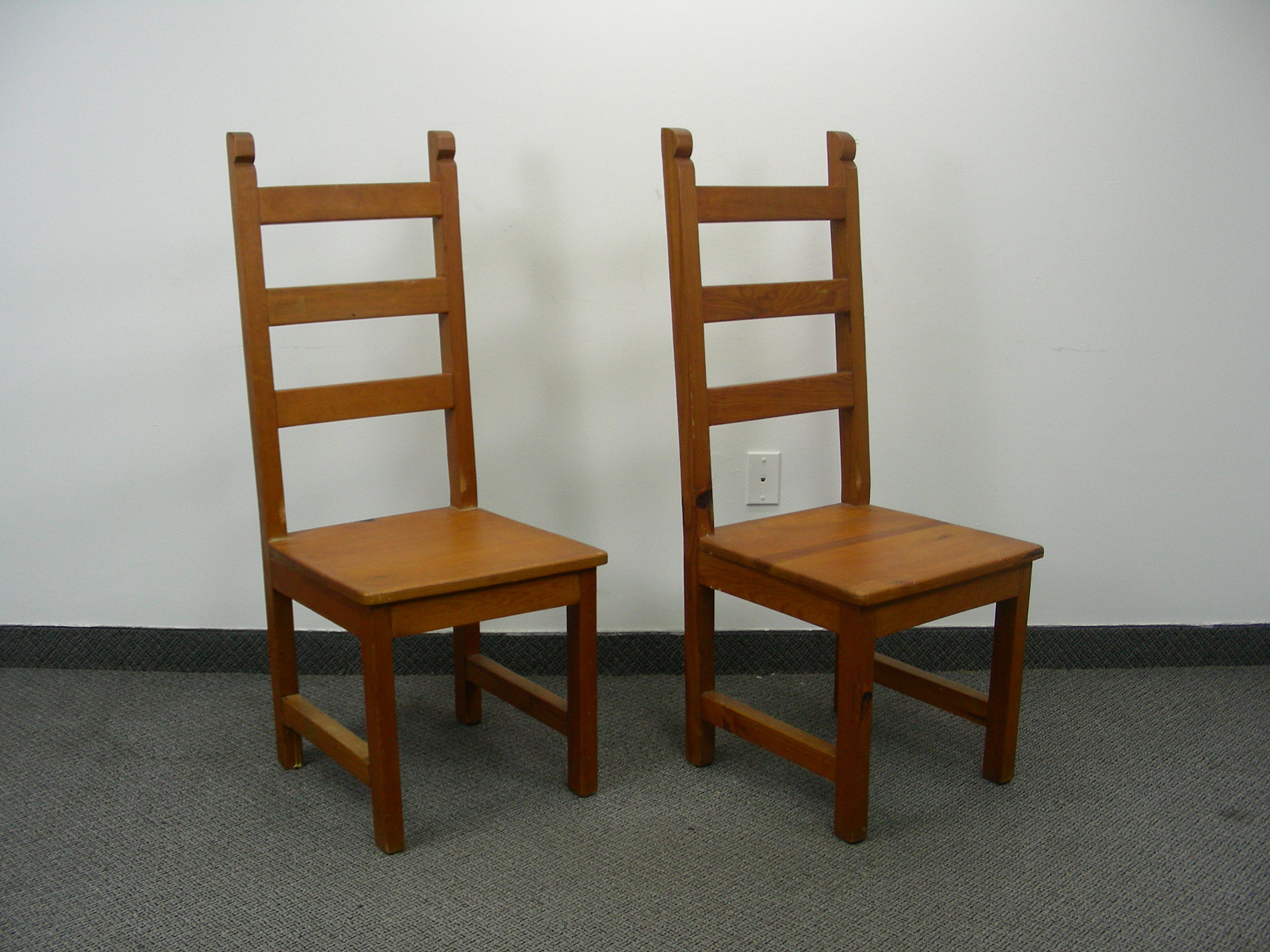 2 Royal Solid Wood Accent Chairs