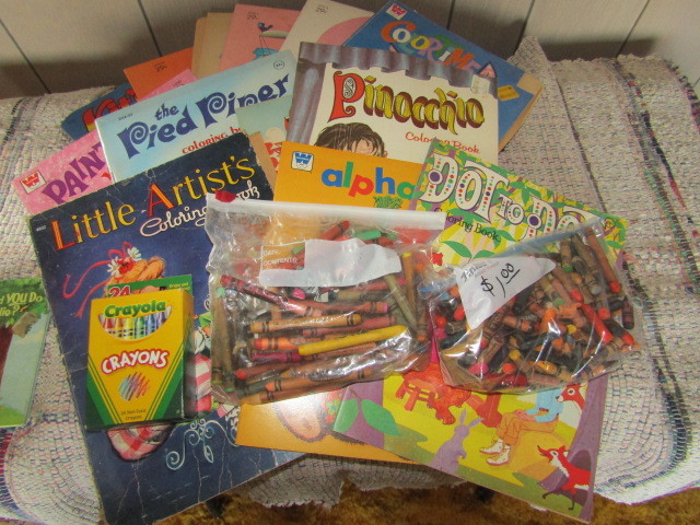 Coloring books and colors