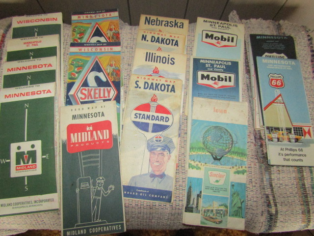 Vintage Road maps