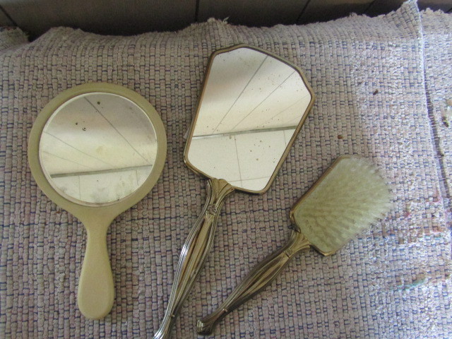 Mirrors and brush