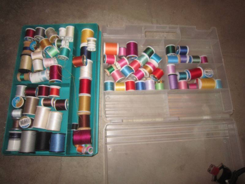 lot 39 image: Case of Thread and Sewing Stuff