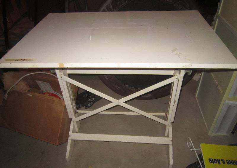 lot 51 image: White Drafting Table