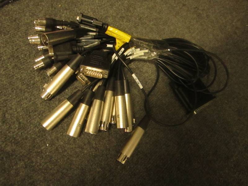 Lot of audio and video cables...
