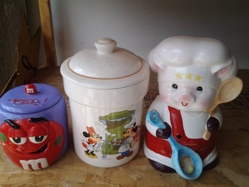 Mickey Mouse, M & M, Pig Cookie Jars