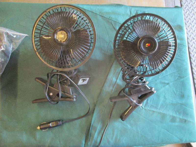 2 Clip-on  Fans, Router, Polaroid C...