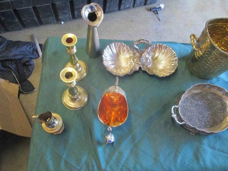 Antiques, Candle stixs, Trays, Home...