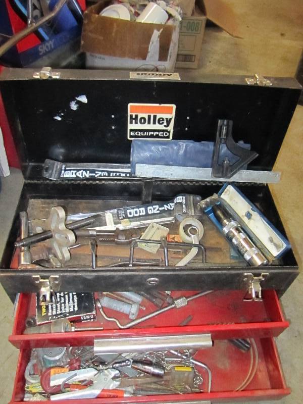 Tool box lots of tools includes a b...