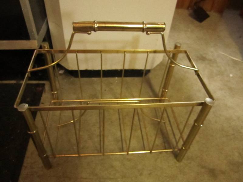 Metal magazine rack...