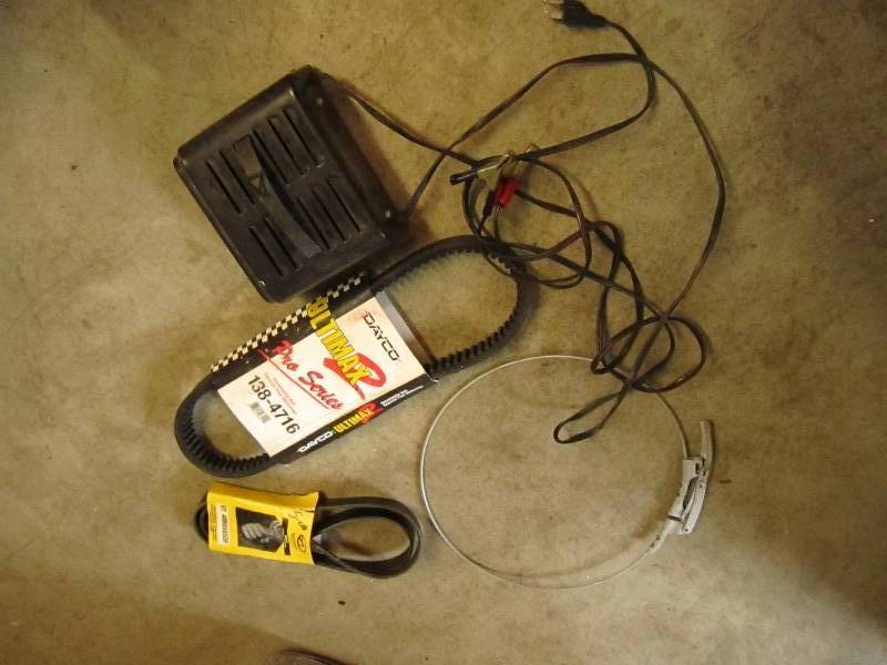 Two belts both new Barrel sealer an...
