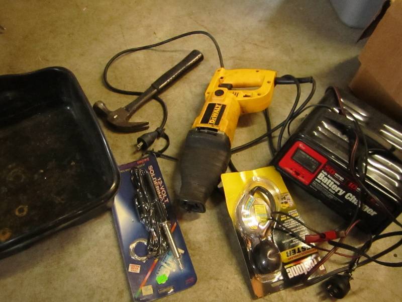 Dewalt saw battery charger and othe...