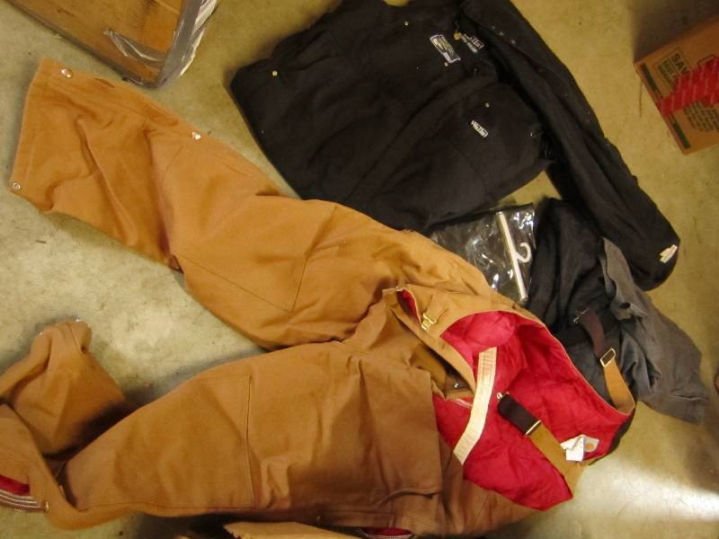 Lot of Carhart coveralls work cloth...