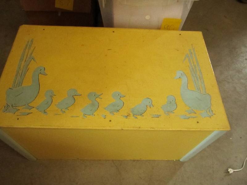 Yellow duck toy box...