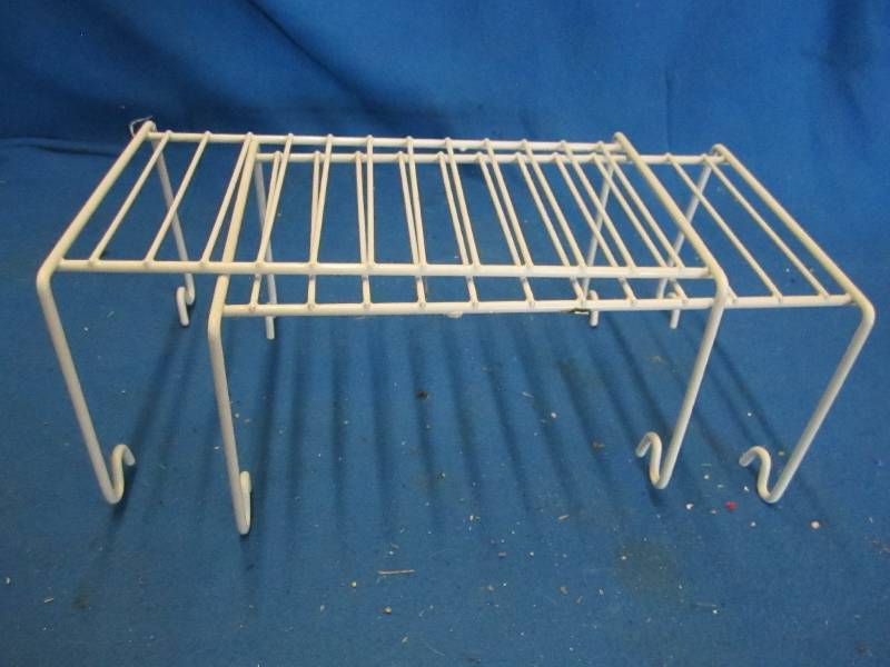 2 small metal racks...