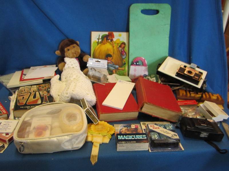 Vintage toys office supplies camers...
