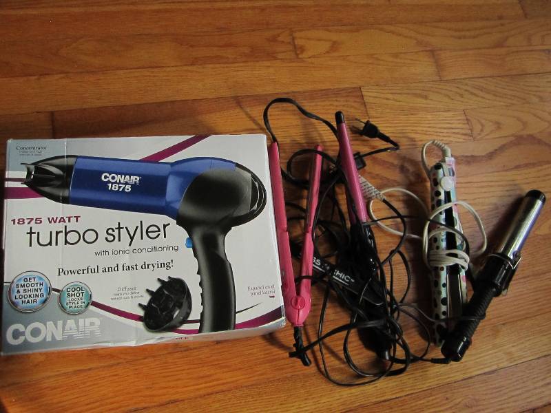 Lot of hair stylers, Conair turbo s...
