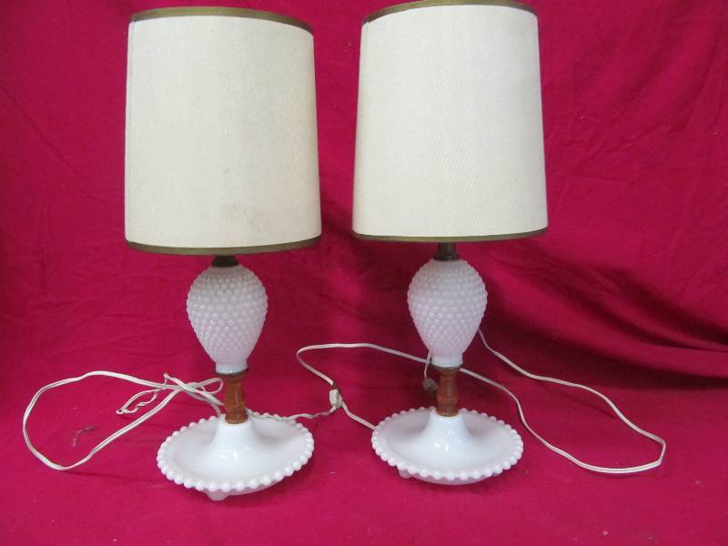Milk Glass Lamps