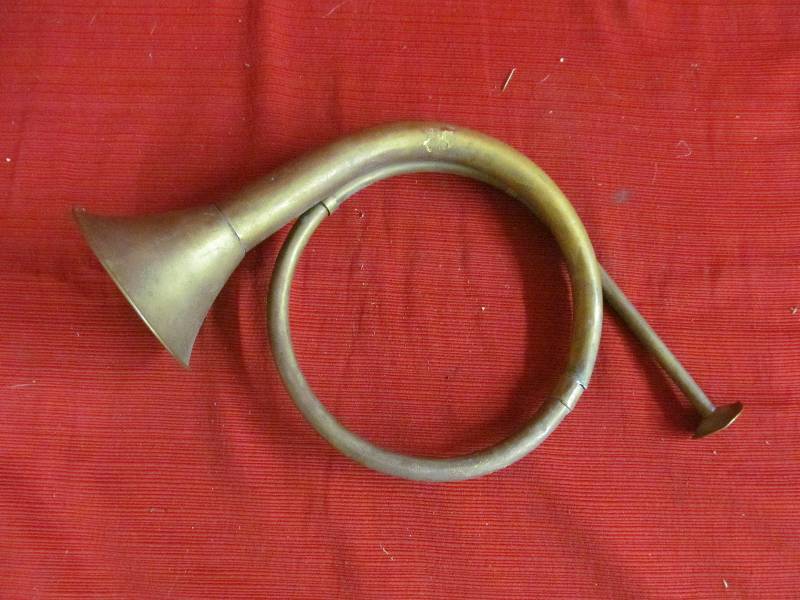 vintage brass horn