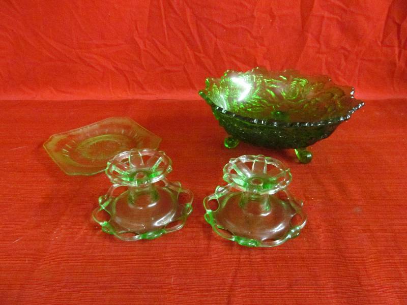 Green Depression Glass