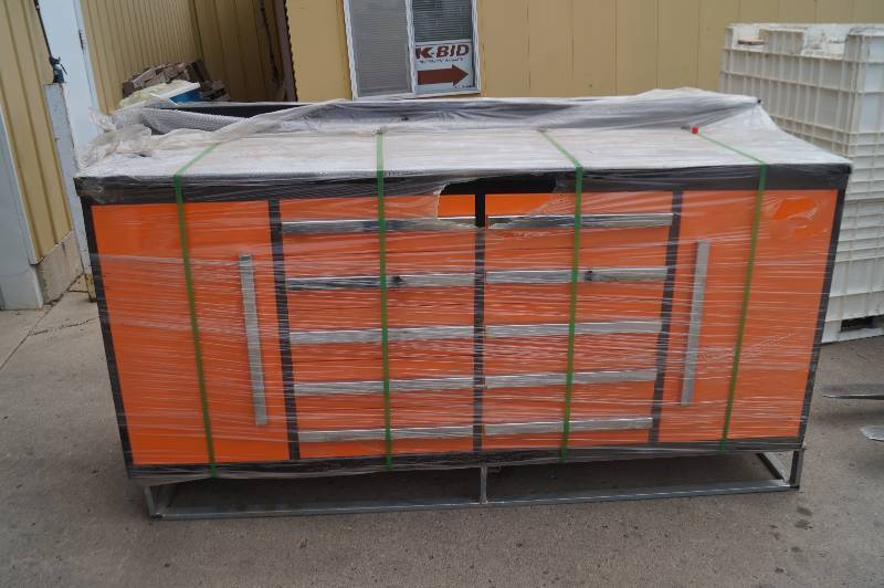 Unused 73 Orange heavy duty work bench