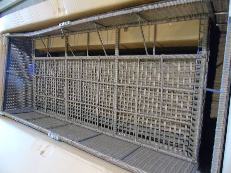 lot 17 image: Heatherstone All Weather Wicker Sofa - Tan Color