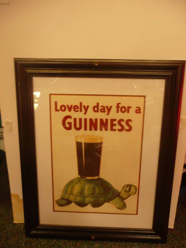 FRAMED GUINNESS BEER SIGN - NICE