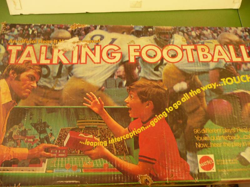 VINTAGE TALKING FOOTBALL GAME - SEE PICTURES