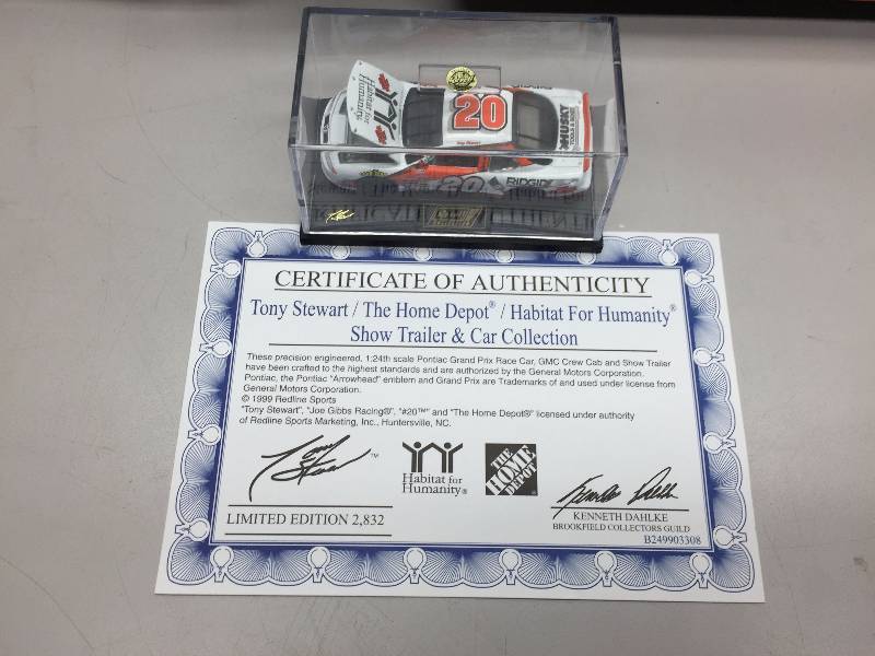 lot 21 image: TONY STEWART THE HOME DEPOT HABITAT FOR HUMANITY SHOW TRAILER AND CAR COLLECTION