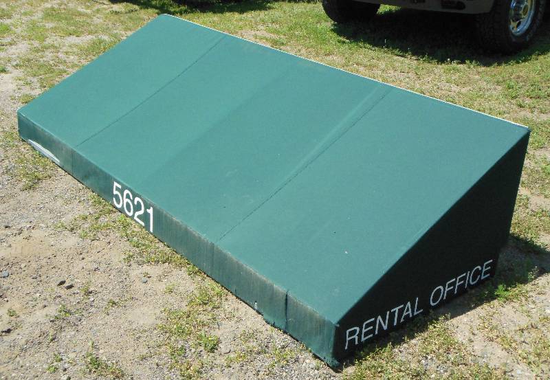 lot 18 image: Awning 8 ft L x 3 ft D x 24 inches to 6 inches H