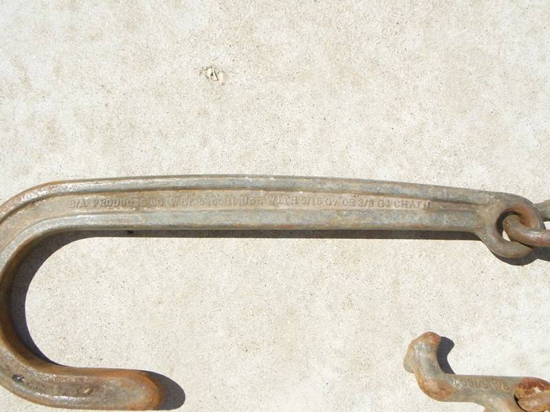 lot 32 image: J Hook - BA Products Co. 5400 lbs. WLL with 9 11 of Chain and Two hook cluster