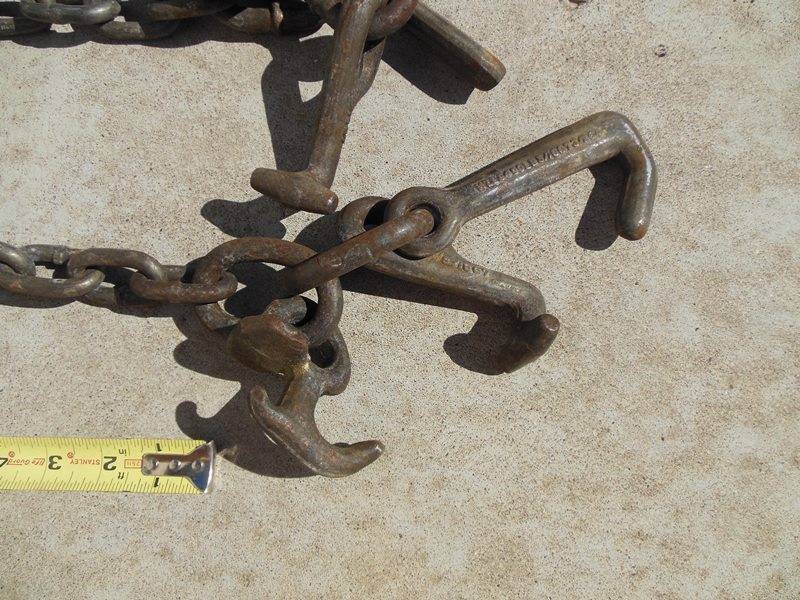 lot 35 image: BA Products Co. 5400 WLL Double ended Grab Hook Cluster with additional hook in center and two 37 sections of chain