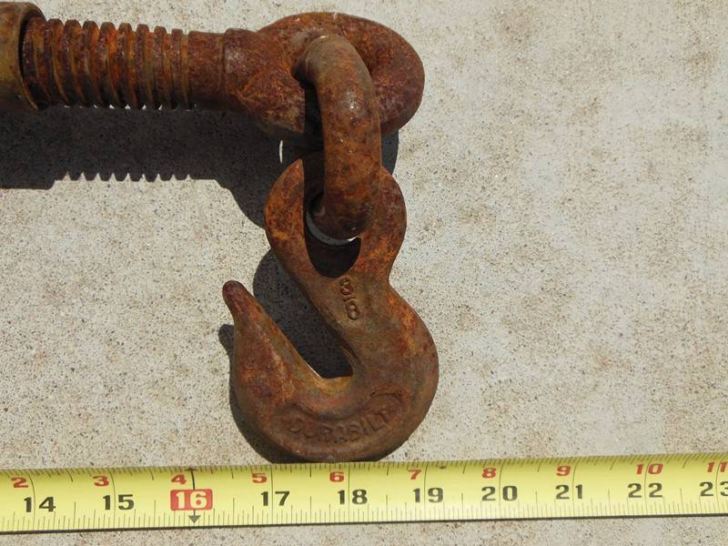 lot 53 image: Durabilt MFG Ratchet Chain Binder - WLL 6600 lbs., Durabilt 38 hooks