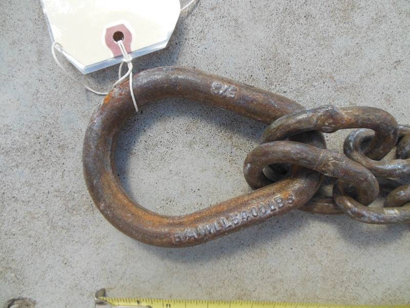 lot 61 image: 5400 lb W.L.L.  Chain with center and end rings - BA Products Co