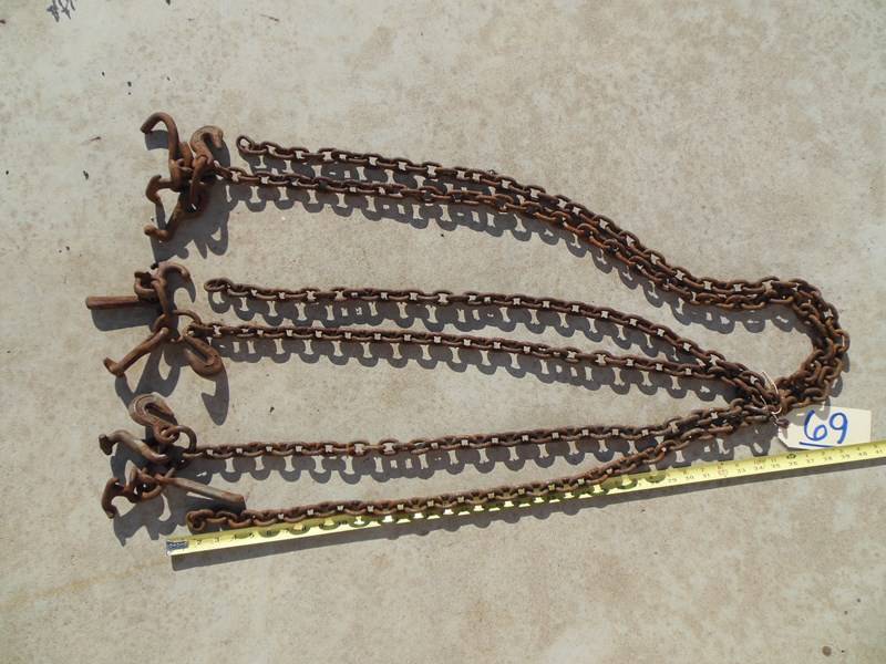 lot 69 image: Three 4 Piece Grab Clusters with 69 and 92 of Chain - BA Products