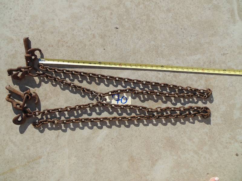 lot 70 image: Two 4 Piece Grab Clusters (5400 lb W.L.L. ), each with approx. 70 of Chain - BA Products 516 5400 W.L.L.