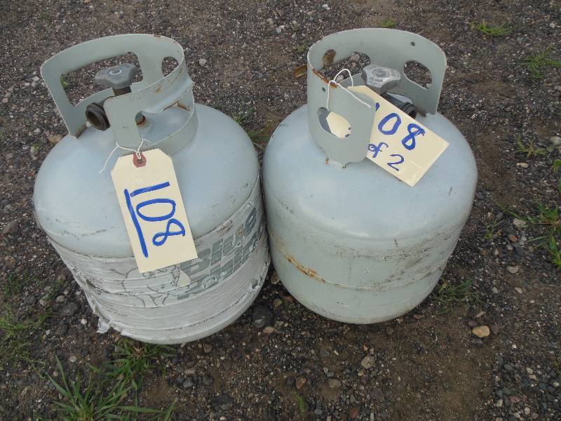 lot 108 image: Two Used Propane Tanks